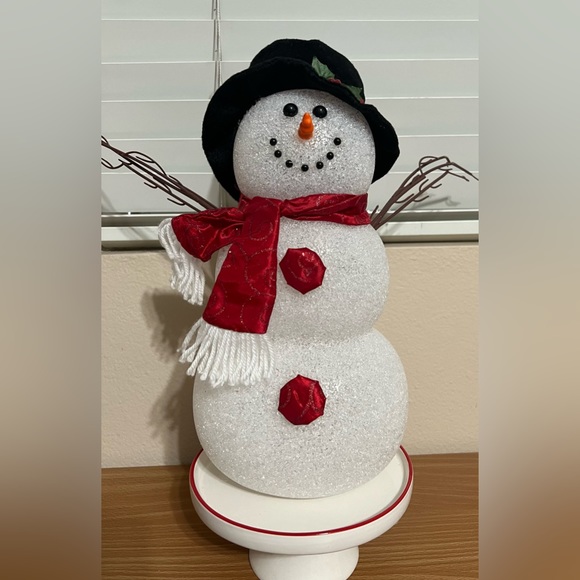 Acrylic 14” Snowman with Colorful Changing Lights - Picture 1 of 7